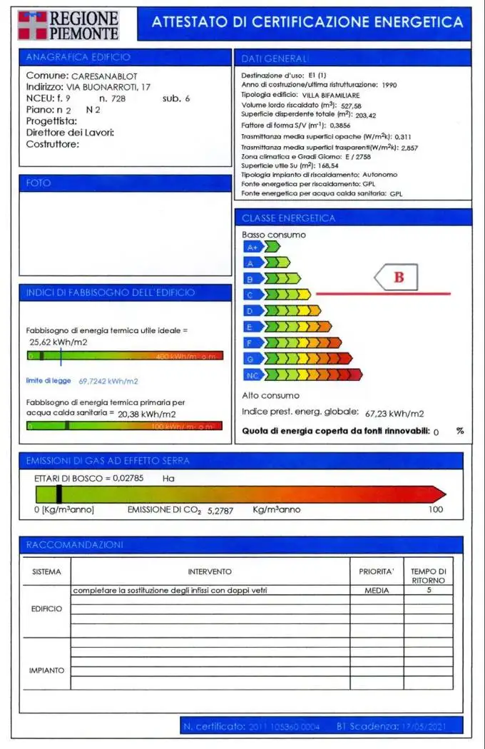 Villa unifamiliare via Michelangelo Buonarroti 17, Caresanablot - foto 5