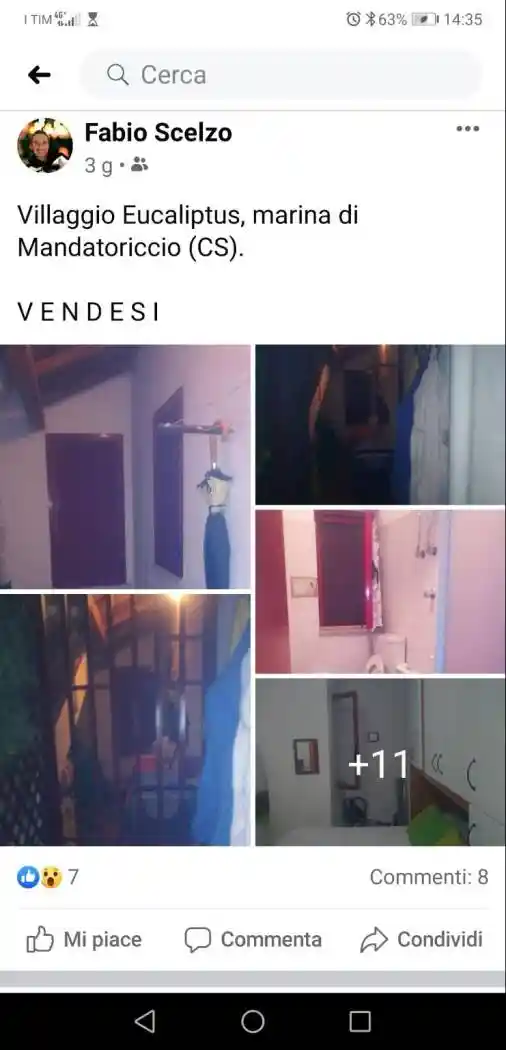 Villetta a schiera in affitto a Mandatoriccio