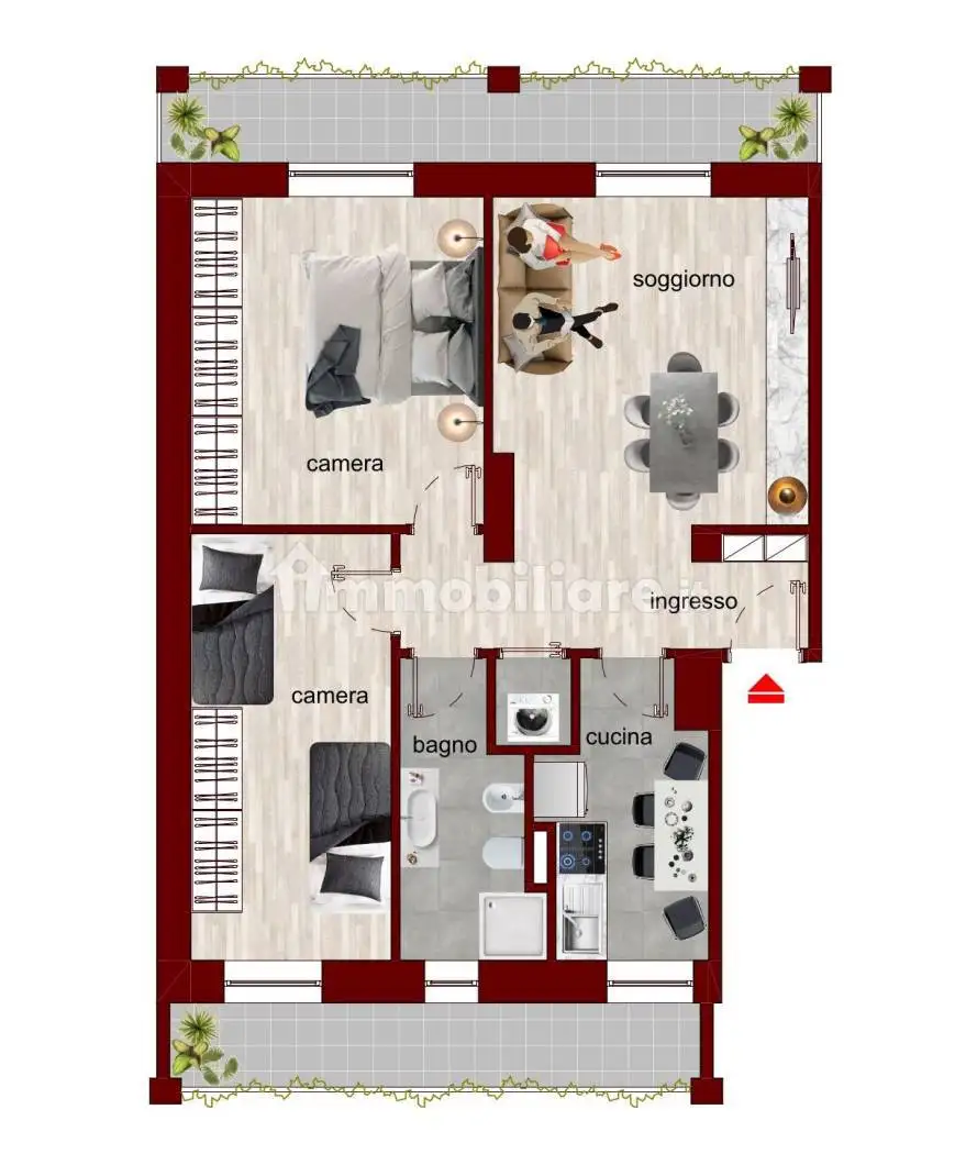 Appartamento in affitto a Milano