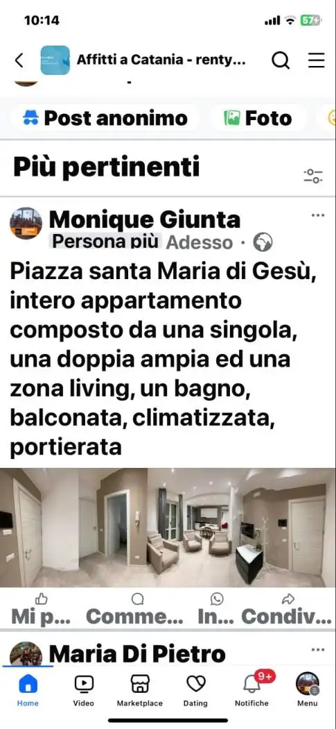 Appartamento in affitto a Catania