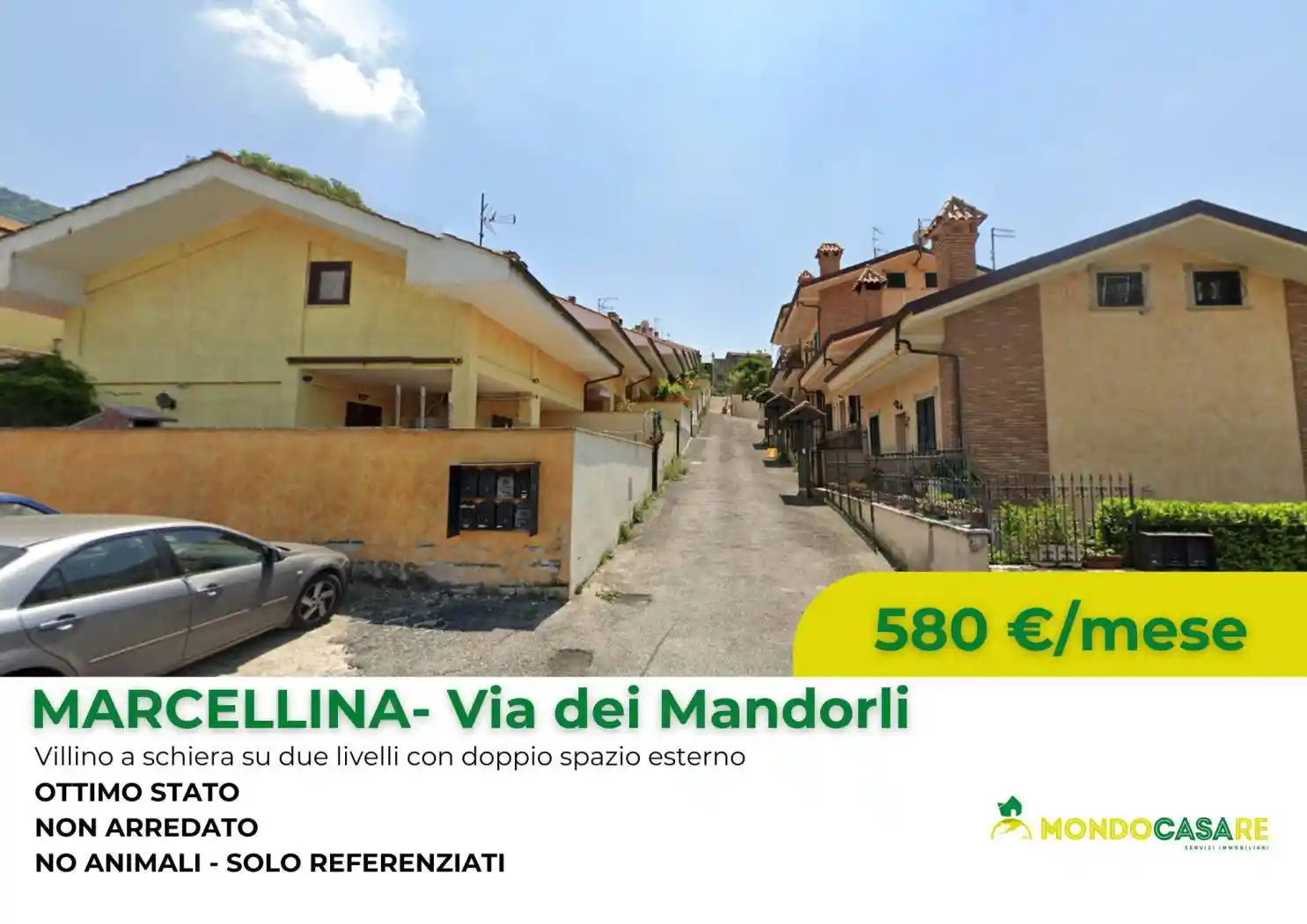 Villetta a schiera in affitto a Marcellina