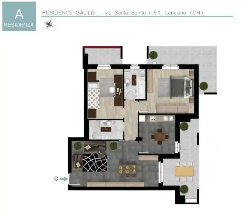 Quadrilocale via Santo Spirito, Centro, Lanciano - foto 2